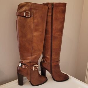 Aldo Gently Used Brown Knee-High Boots